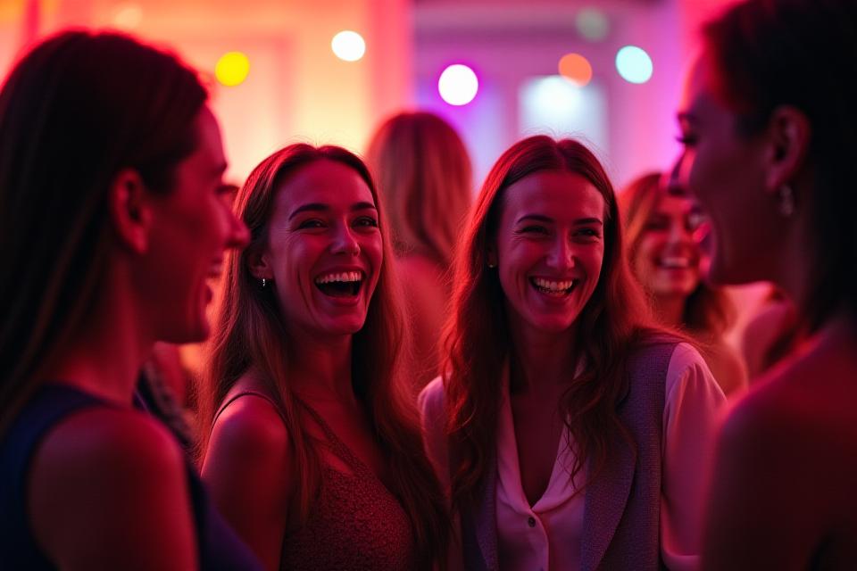 Empleados disfrutando de una fiesta de fin de año empresarial